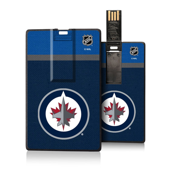 Winnipeg Jets Stripe Credit Card USB Drive 32GB-0