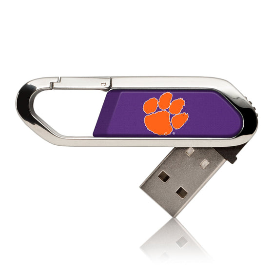 Clemson Tigers Solid USB 16GB Clip Style Flash Drive-0