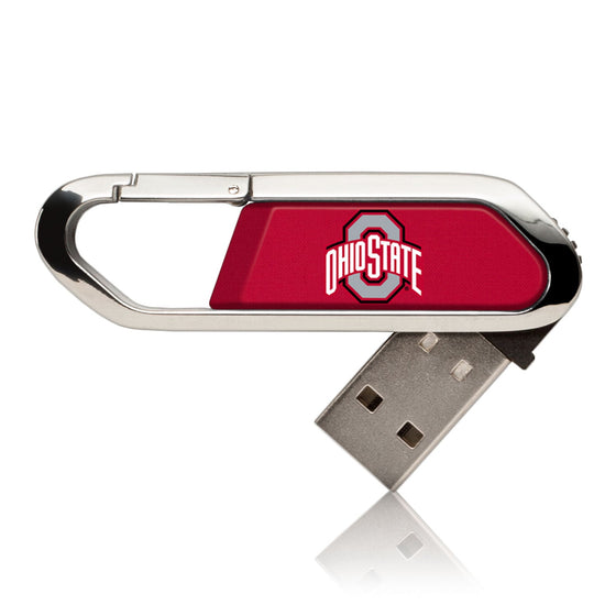 Ohio State Buckeyes Solid USB 16GB Clip Style Flash Drive-0