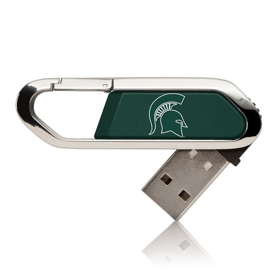 Michigan State Spartans Solid USB 32GB Clip Style Flash Drive-0