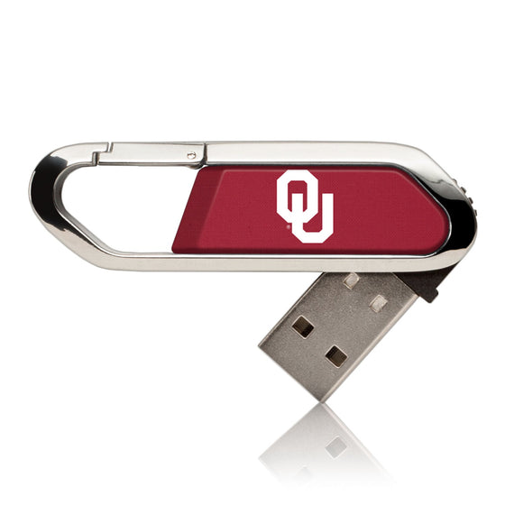 Oklahoma Sooners Solid USB 16GB Clip Style Flash Drive-0