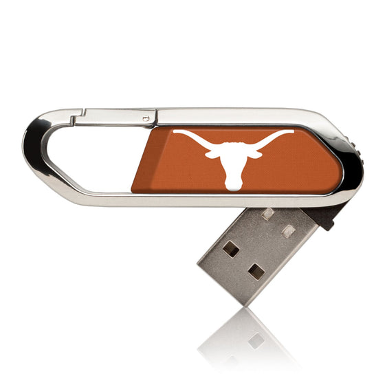 Texas Longhorns Solid USB 16GB Clip Style Flash Drive-0