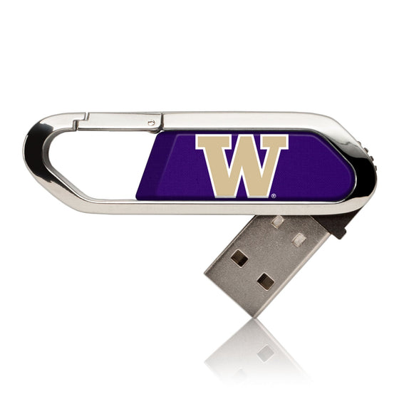 Washington Huskies Solid USB 16GB Clip Style Flash Drive-0