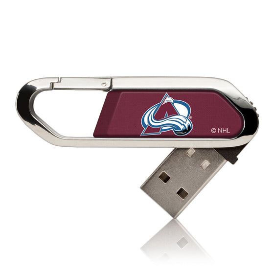 Colorado Avalanche Solid USB 32GB Clip Style Flash Drive-0