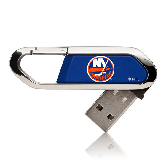 New York Islanders Solid USB 32GB Clip Style Flash Drive-0