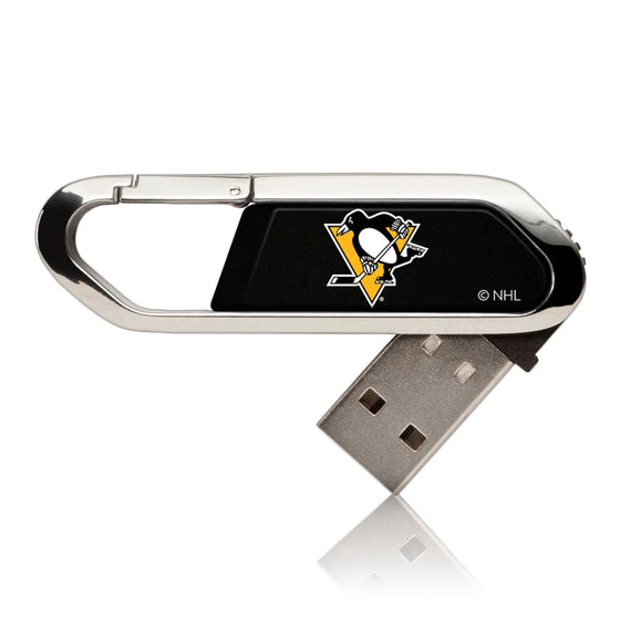 Pittsburgh Penguins Solid USB 32GB Clip Style Flash Drive-0