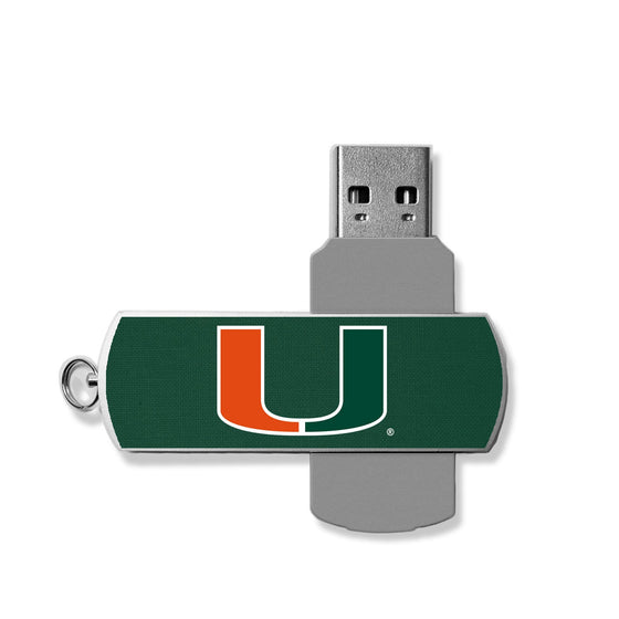 Miami Hurricanes Solid USB 32GB Flash Drive-0