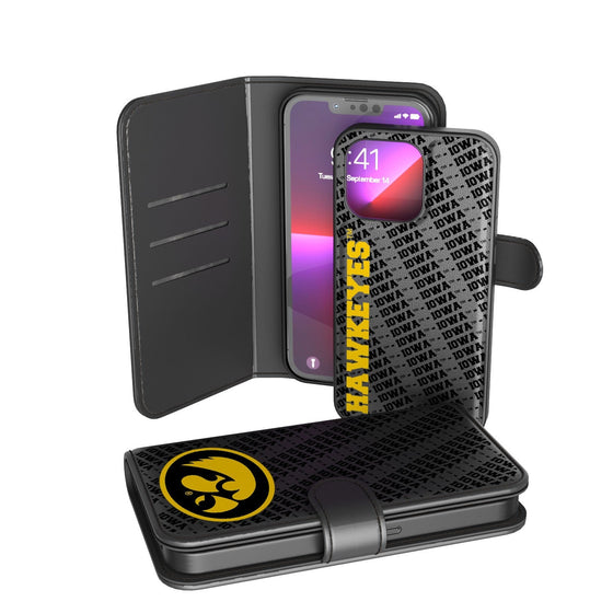 Iowa Hawkeyes Tilt Wallet Case-0