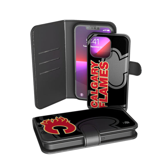 Calgary Flames Tilt Wallet Case-0