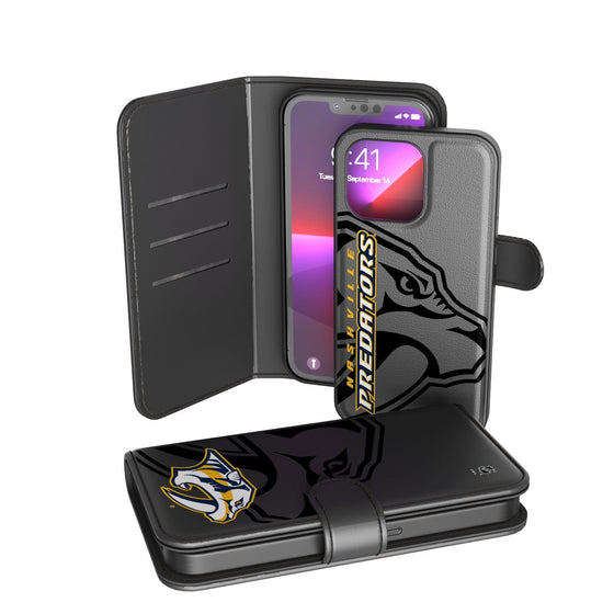 Nashville Predators Tilt Wallet Case-0