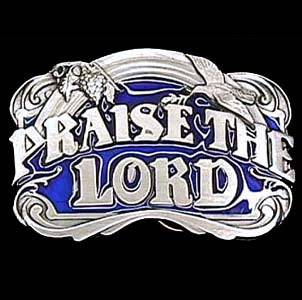 Praise The Lord  Enameled Belt Buckle (SSKG) - 757 Sports Collectibles