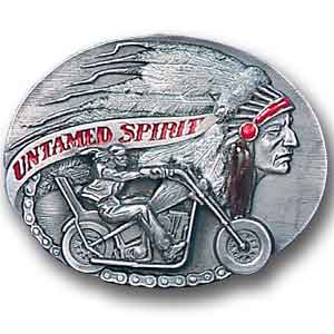 Untamed Spirit  Enameled Belt Buckle (SSKG) - 757 Sports Collectibles