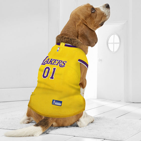 Los Angeles Lakers Dog Jersey Pets First - 757 Sports Collectibles