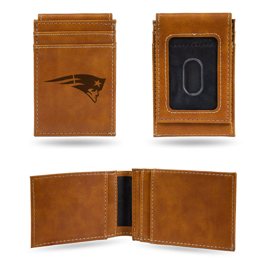 NFL New England Patriots Premium Front Pocket Wallet - Compact/Comfortable  