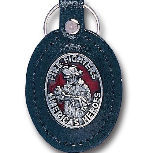 Leather Keychain - Fire Fighters America's Heroes (SSKG) - 757 Sports Collectibles