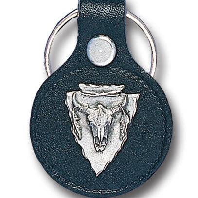 Leather Keychain - Buffalo Skull (SSKG) - 757 Sports Collectibles