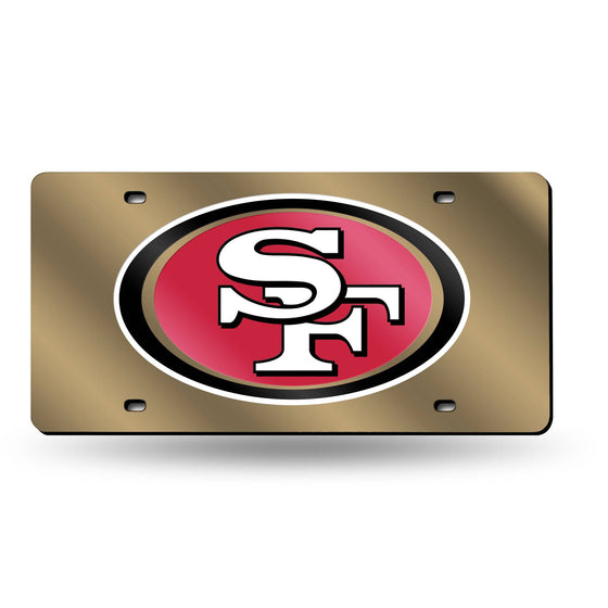 San Francisco 49ers LASER TAG (GOLD BACKGROUND) (Rico) - 757 Sports Collectibles