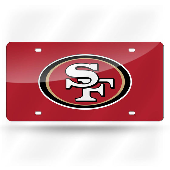 San Francisco 49ers RED BACKGROUND LASER TAG (Rico) - 757 Sports Collectibles