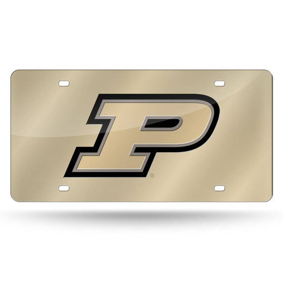 PURDUE "P" LOGO LASER TAG (GOLD BKGRND) (Rico) - 757 Sports Collectibles