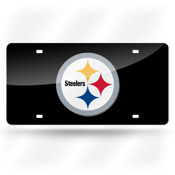 PITTSBURGH STEELERS LASER TAG(BLACK BSE) (Rico) - 757 Sports Collectibles