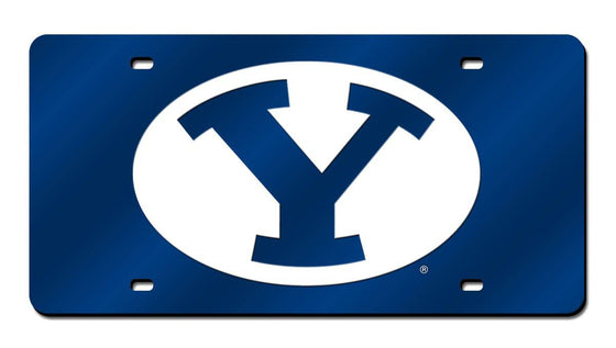 BRIGHAM YOUNG BYU COUGARS LASER TAG (BLUE BACKGROUND) (Rico) - 757 Sports Collectibles