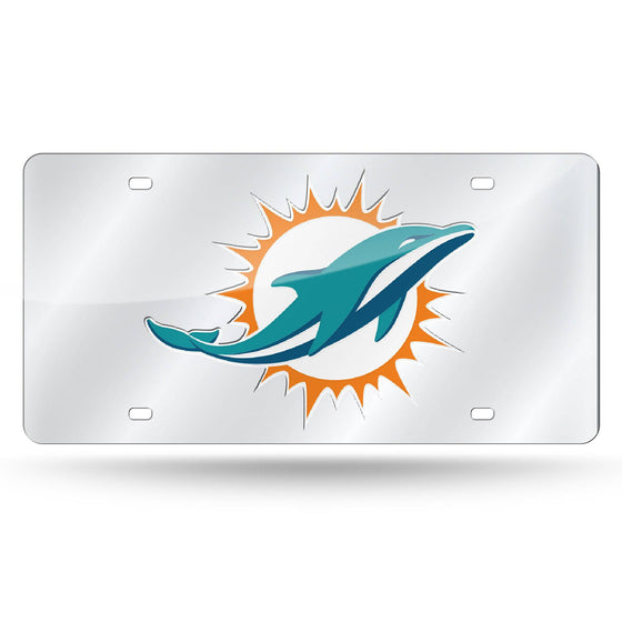 Miami DOLPHINS LASER TAG (SILVER) (Rico) - 757 Sports Collectibles