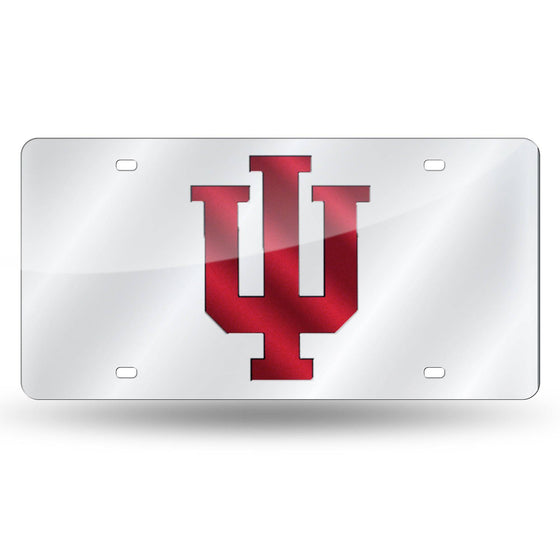 INDIANA IU Hoosiers UNIVERSITY LASER TAG (SILVER) (Rico) - 757 Sports Collectibles