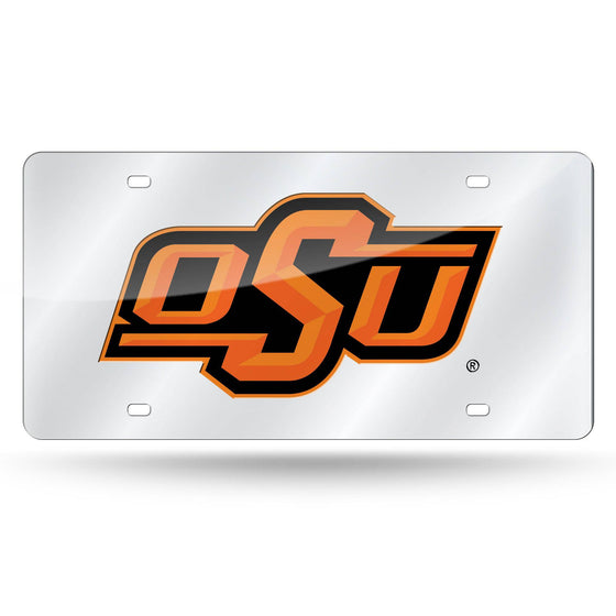 OKLAHOMA STATE SILVER LASER TAG (Rico) - 757 Sports Collectibles