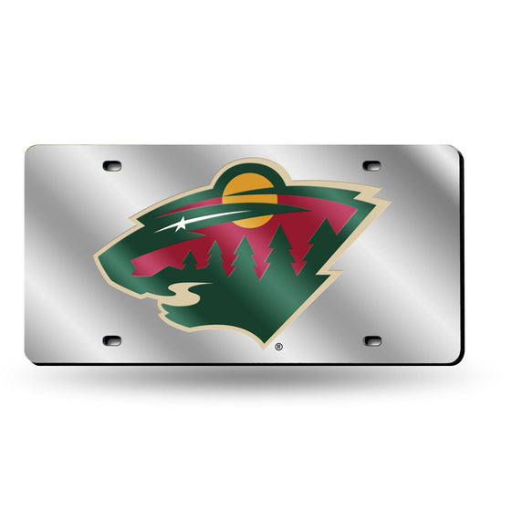 MINNESOTA WILD 'BEAR LOGO' LASER TAG (SILVER) (Rico) - 757 Sports Collectibles