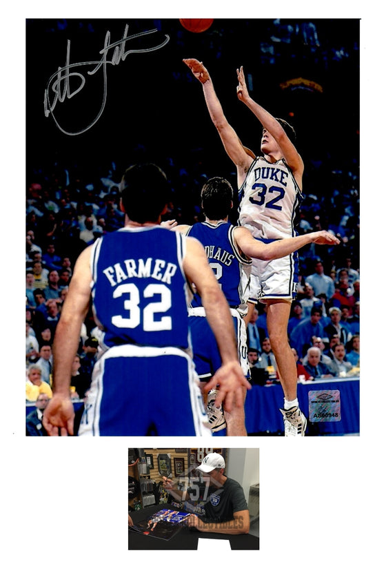 Duke Blue Devils Christian Laettner Signed Autographed 16x20 (JSA/PSA Pass) - 757 COA - 757 Sports Collectibles