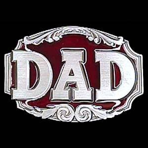 Dad 3D Enameled Belt Buckle (SSKG) - 757 Sports Collectibles