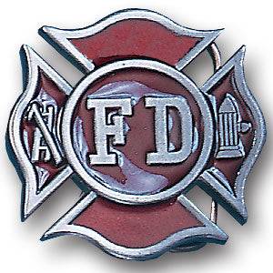 Fireman's Cross Enameled Belt Buckle (SSKG) - 757 Sports Collectibles