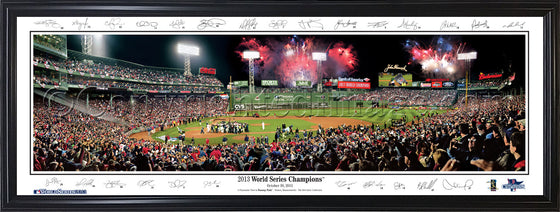 MA-353 Red Sox 2013 World Series Celebration with facsimile signatures - 757 Sports Collectibles