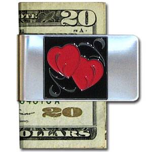 Large Money Clip - Double Heart (SSKG) - 757 Sports Collectibles