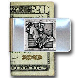 Large Money Clip - Bull Rider (SSKG) - 757 Sports Collectibles