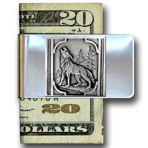 Large Money Clip - Howling Wolf (SSKG) - 757 Sports Collectibles