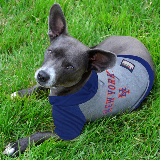 New York Mets Hoody Dog Tee Pets First - 757 Sports Collectibles
