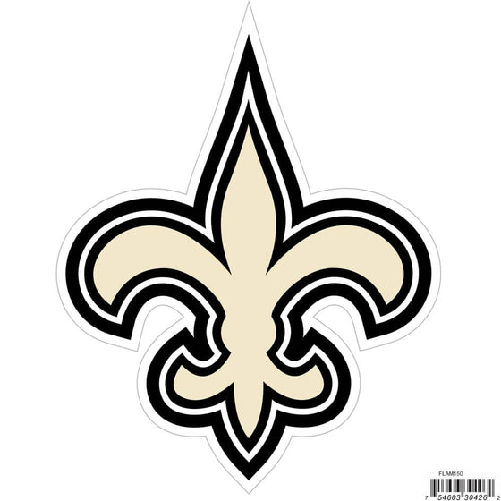 NFL New Orleans Saints Indoor/Outdoor Perfect Cut 8 inch Logo Magnet - 757 Sports Collectibles