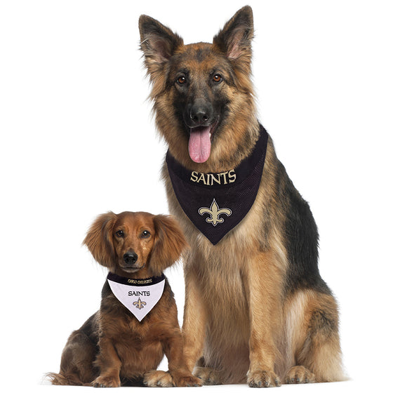 New Orleans Saints Reversible Bandana Pets First - 757 Sports Collectibles