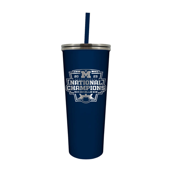 Michigan Wolverines 24 oz. SKINNY Tumbler