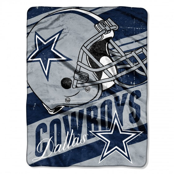 Dallas Cowboys 46" X 60" Deep Slant Micro Raschel Throw Blanket