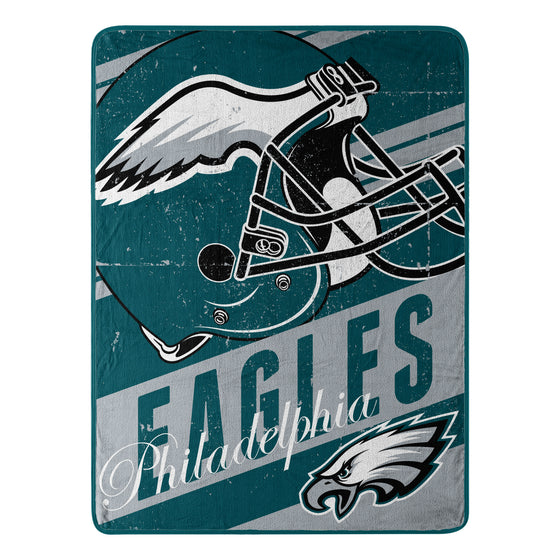 Philadelphia Eagles 46" X 60" Deep Slant Micro Raschel Throw Blanket