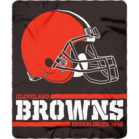 Cleveland Browns 50" X 60" Split Wide Fleece Throw Blanket