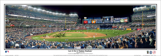 NY-366a Jeter's Last At Bat at Yankee Stadium with facsimile signature.