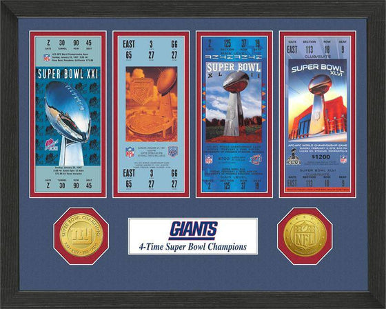 New York Giants SB Championship Ticket Collection (HM)