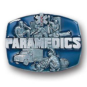 Paramedics Enameled Belt Buckle (SSKG) - 757 Sports Collectibles