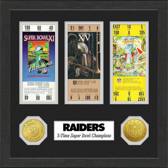 Oakland Raiders  SB Championship Ticket Collection (HM) - 757 Sports Collectibles