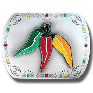 Three Chili Peppers Oversized Belt Buckle (SSKG) - 757 Sports Collectibles