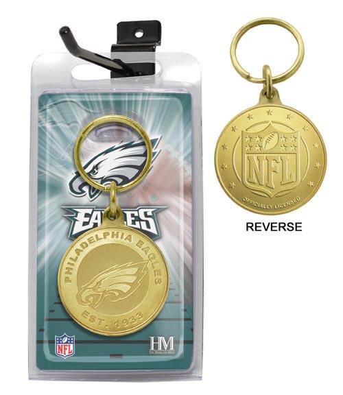 Philadelphia Eagles Bronze Bullion Keychain (HM) - 757 Sports Collectibles