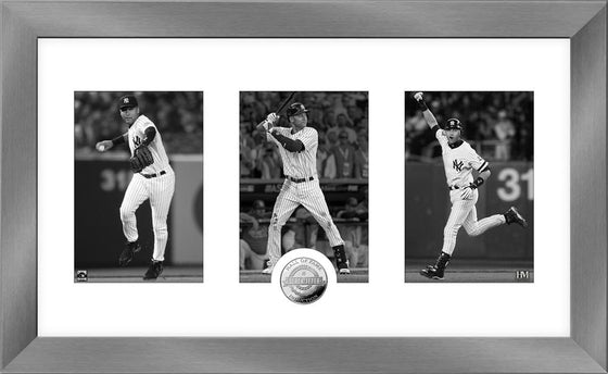 Derek Jeter 2020 HOF Induction Art Deco Silver Coin Photo Mint